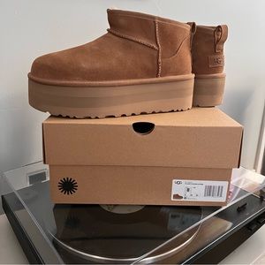 UGG Classic Ultra Mini Platform Chestnut